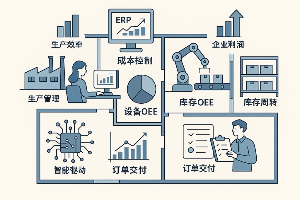 MES 平台实施效果评估方法：数据指标与分析维度